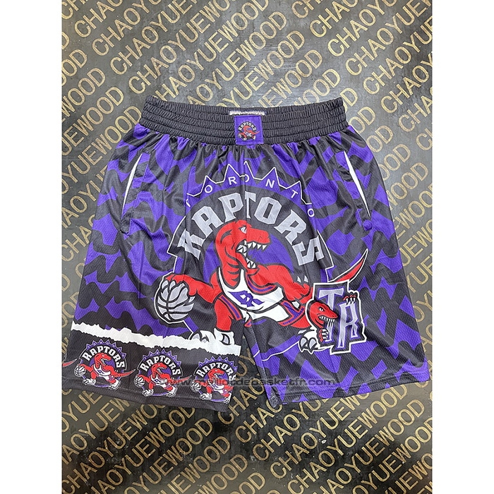 Short Toronto Raptors Mitchell & Ness Noir Volet